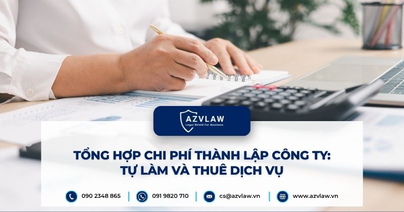 Tổng hợp chi phí thành lập công ty: Tự làm và Thuê dịch vụ