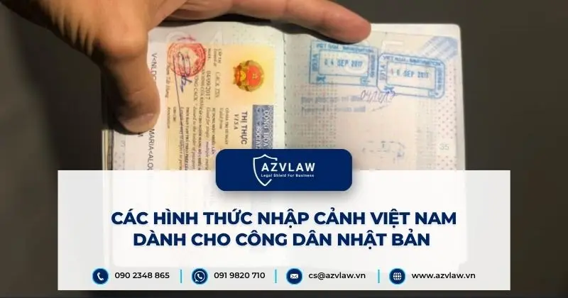 Các hình thức nhập cảnh Việt Nam dành cho công dân Nhật Bản