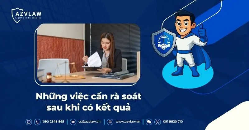 Những việc cần rà soát sau khi có kết quả