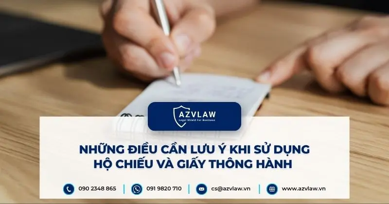 Những điều cần lưu ý khi sử dụng hộ chiếu và giấy thông hành