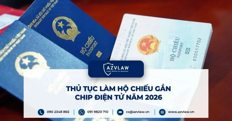 Thủ tục làm hộ chiếu gắn chip điện tử năm 2026